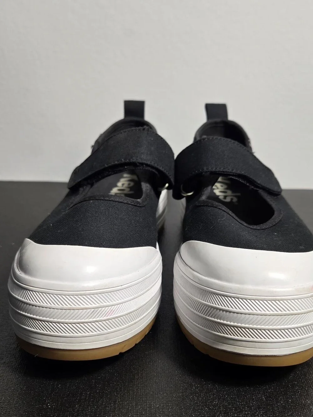 KEDS Mary Jane, Black Canvas, Women Size 8.5